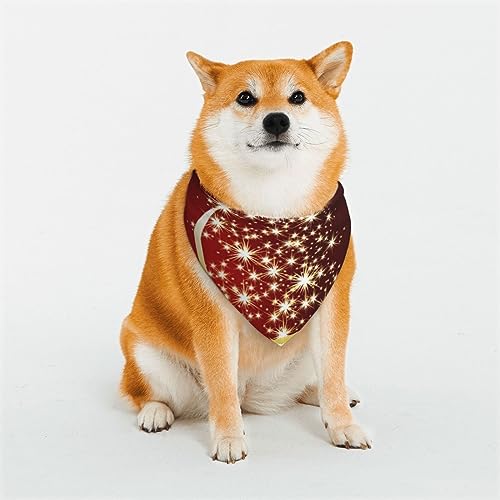 Evanem Dreieckige Hundehalstücher aus weicher Baumwolle, verstellbar, Rotgold, Baum, Welpen, Katzenschals für kleine und große Rassen Evanem Dreieckige Hundehalstücher aus weicher Baumwolle, verstellbar, Rotgold, Baum, Welpen, Katzenschals für kleine und große Rassen von EVANEM