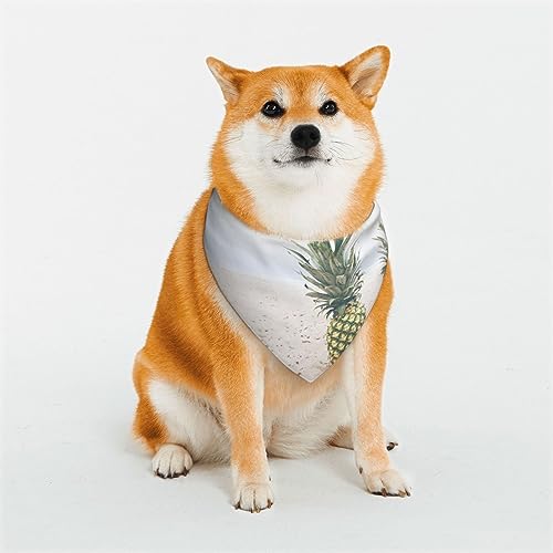 Evanem Dreieckige Hundehalstücher aus weicher Baumwolle, verstellbar, für Strand, Ananas, Welpen, Katzen, Schals für kleine und große Rassen Evanem Dreieckige Hundehalstücher aus weicher Baumwolle, verstellbar, für Strand, Ananas, Welpen, Katzen, Schals für kleine und große Rassen von EVANEM