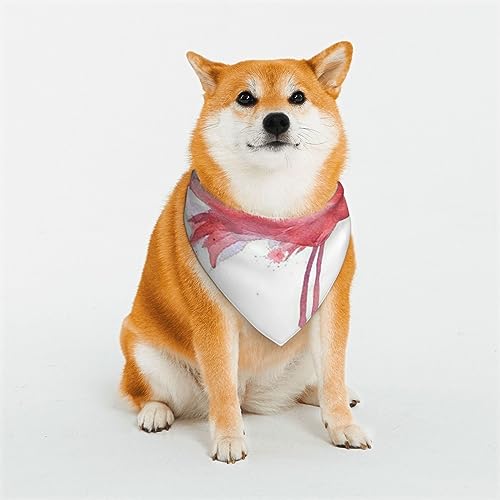 Evanem Dreieckige Hundehalstücher aus weicher Baumwolle, verstellbar, rosa Flamingo, Aquarell, Welpen, Katzen, Schals für kleine und große Rassen Evanem Dreieckige Hundehalstücher aus weicher Baumwolle, verstellbar, rosa Flamingo, Aquarell, Welpen, Katzen, Schals für kleine und große Rassen von EVANEM