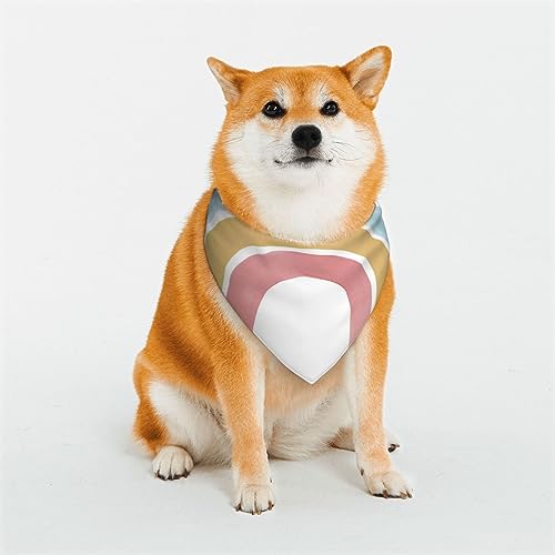 Evanem Dreieckiges Hundehalstuch, weiche Baumwolle, verstellbar, mehrfarbig, Regenbogenfarben, für Welpen, Katzen, für kleine und große Rassen Evanem Dreieckiges Hundehalstuch, weiche Baumwolle, verstellbar, mehrfarbig, Regenbogenfarben, für Welpen, Katzen, für kleine und große Rassen von EVANEM