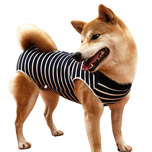 Hunde-Einteiler, atmungsaktiv, für chirurgische Bauchwunden und Hautschutz, Anti-Leck-Kegel, E-Halsband-Alternative nach Operationen Hunde-Einteiler, atmungsaktiv, für chirurgische Bauchwunden und Hautschutz, Anti-Leck-Kegel, E-Halsband-Alternative nach Operationen von LIANZIMAU