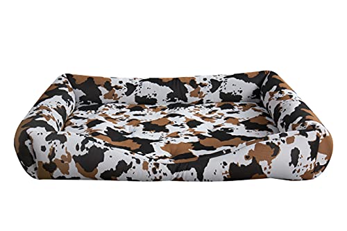 EVERGREENWEB Hundebett, weich, mit wendbarem Kissen, Größe 65 x 85 cm, Militärfarben, Komfort für mittelgroße Hunde, Matratze für mittelgroße Hunde, Yago Phynton von EVERGREENWEB MATERASSI & BEDS