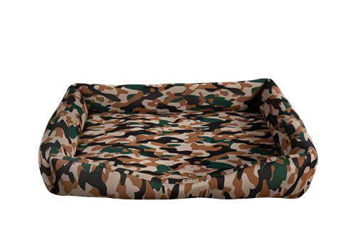 EVERGREENWEB Hundebett, weich, mit wendbarem Kissen, Größe 90 x 115 cm, Farbe Militärfarben, Komfort für große Hunde, Matratze für große Hunde, Yago EVERGREENWEB Hundebett, weich, mit wendbarem Kissen, Größe 90 x 115 cm, Farbe Militärfarben, Komfort für große Hunde, Matratze für große Hunde, Yago von EVERGREENWEB MATERASSI & BEDS