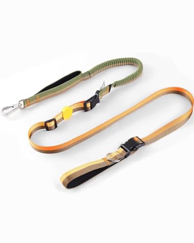 EVERKING 6-in-1 Hundeleine mit Bauchgurt – Freihandleine & Joggingleine für kleine & große Hunde – mit 2 Griffen, Anti-Schock-Feder, Auto-Gurt – Schleppleine & Geschirr-Alternative (Braun、Orange) EVERKING 6-in-1 Hundeleine mit Bauchgurt – Freihandleine & Joggingleine für kleine & große Hunde – mit 2 Griffen, Anti-Schock-Feder, Auto-Gurt – Schleppleine & Geschirr-Alternative (Braun、Orange) von EVERKING