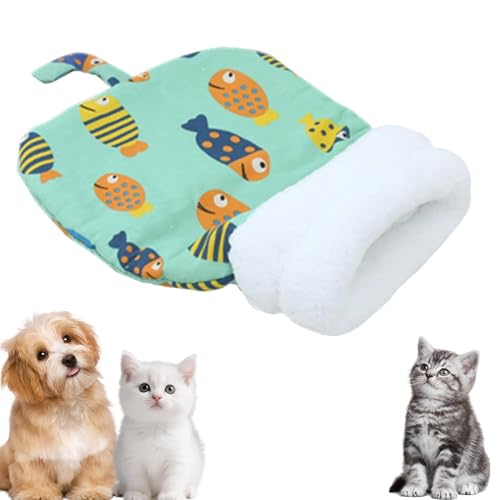 EVIRNFVEQ Gemütliches Haustiernest für Katzen und Hunde, 2025 niedlicher Schlafsack für Indoor-Katzen, Katze, Herbst und Winter, Schlafhöhle (50 x 35 cm) von EVIRNFVEQ