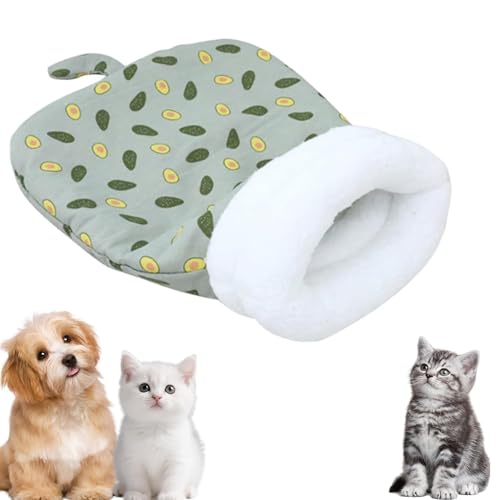 Gemütliches Haustiernest für Katzen und Hunde, 2025 niedlicher Schlafsack für Indoor-Katzen, Katze, Herbst und Winter, Schlafhöhle (50 x 35 cm) von EVIRNFVEQ