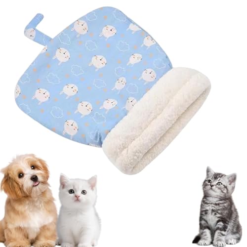 Gemütliches Haustiernest für Katzen und Hunde, 2025 niedlicher Schlafsack für Indoor-Katzen, Katze, Herbst und Winter, Schlafhöhle (50 x 35 cm) von EVIRNFVEQ