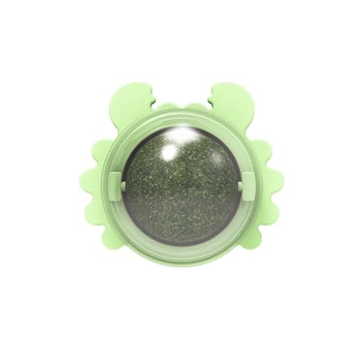 EVITASHOP Essbarer Spielzeugball mit Katzenminze, Farbe Grün von EVITASHOP