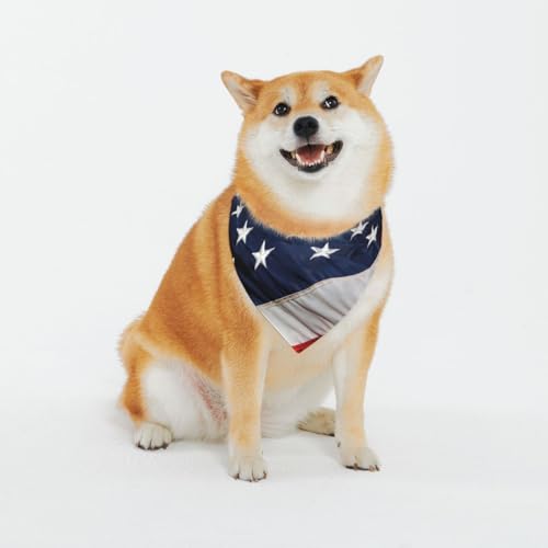 Amerikanische Flagge Haustier Schnalle Dreieckstuch Haustier Hund Und Katze Bandana, Hund Schal Klassisch Gedruckt Sabber Handtuch, Haustier Urlaub Zubehör Dekoration Für Waschbar Hund Bandana Kragen Amerikanische Flagge Haustier Schnalle Dreieckstuch Haustier Hund Und Katze Bandana, Hund Schal Klassisch Gedruckt Sabber Handtuch, Haustier Urlaub Zubehör Dekoration Für Waschbar Hund Bandana Kragen von EVIUS