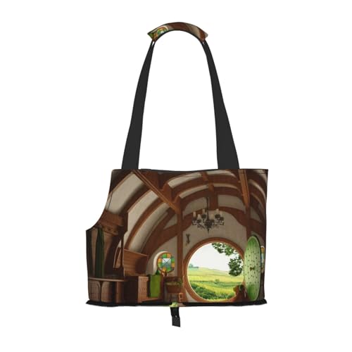 Beautiful Village Tragbare Haustiertragetasche - Stilvolle Hundetasche & Katze Reisetasche, Faltbare Haustierhandtasche für kleine Hunde, Katzen & andere kleine Haustiere Beautiful Village Tragbare Haustiertragetasche - Stilvolle Hundetasche & Katze Reisetasche, Faltbare Haustierhandtasche für kleine Hunde, Katzen & andere kleine Haustiere von EVIUS