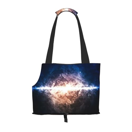 Bedruckte Tragetasche für Haustiere, Motiv: Galaxie, für Reisen, Welpen, Hunde, Rucksack für U-Bahn, Einkaufen, Wandern, Reisen Bedruckte Tragetasche für Haustiere, Motiv: Galaxie, für Reisen, Welpen, Hunde, Rucksack für U-Bahn, Einkaufen, Wandern, Reisen von EVIUS