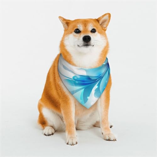Blaues Blumen-Halstuch, für Hunde und Katzen, klassisches bedrucktes Sabbertuch, Dreieckstuch, Haustier-Urlaubszubehör, Dekoration, geeignet für kleine bis große Hunde und Katzen Blaues Blumen-Halstuch, für Hunde und Katzen, klassisches bedrucktes Sabbertuch, Dreieckstuch, Haustier-Urlaubszubehör, Dekoration, geeignet für kleine bis große Hunde und Katzen von EVIUS
