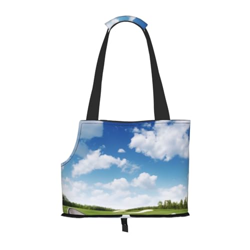 Golf Club Tragbare Haustier Tragetasche - Stilvolle Hund Tote & Katze Reisetasche Faltbare Haustier Handtasche für Kleine Hunde, Katzen & Andere Kleine Haustiere von EVIUS