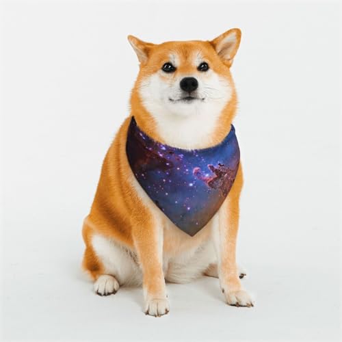 Hundehalstuch, Motiv: Weltraum-Galaxie-Druck, waschbar, Lätzchen, Schal, Haustier, Hund, Halstuch, klassisch, bedruckt, waschbar, für Hunde und Katzen Hundehalstuch, Motiv: Weltraum-Galaxie-Druck, waschbar, Lätzchen, Schal, Haustier, Hund, Halstuch, klassisch, bedruckt, waschbar, für Hunde und Katzen von EVIUS
