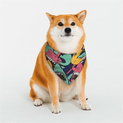 Hundehalstücher mit Fischmuster-Aufdruck, waschbar, Lätzchen, Schal, Haustier, Hund, Halstuch, klassischer Druck, waschbar, Hundehandtuch, Schal für Hunde und Katzen Hundehalstücher mit Fischmuster-Aufdruck, waschbar, Lätzchen, Schal, Haustier, Hund, Halstuch, klassischer Druck, waschbar, Hundehandtuch, Schal für Hunde und Katzen von EVIUS