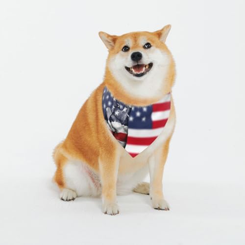 Hundehalstücher mit amerikanischer Flagge und Hippie-Peace-Druck, klassische Drucke und waschbare Schals für stilvolle Hunde und Katzen, personalisierbar, stylischer Haustierschal für mittelgroße bis Hundehalstücher mit amerikanischer Flagge und Hippie-Peace-Druck, klassische Drucke und waschbare Schals für stilvolle Hunde und Katzen, personalisierbar, stylischer Haustierschal für mittelgroße bis von EVIUS