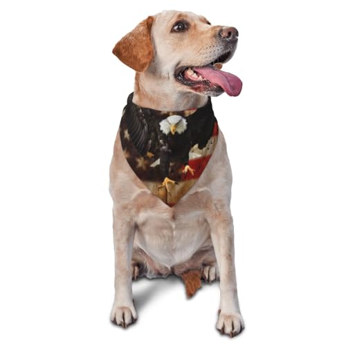 Modische Hundehalstücher – wendbares Dreieck-Lätzchen für mittelgroße bis große Hunde, leicht, verstellbare Haustier-Schals für den Innen- und Außenbereich Modische Hundehalstücher – wendbares Dreieck-Lätzchen für mittelgroße bis große Hunde, leicht, verstellbare Haustier-Schals für den Innen- und Außenbereich von EVIUS
