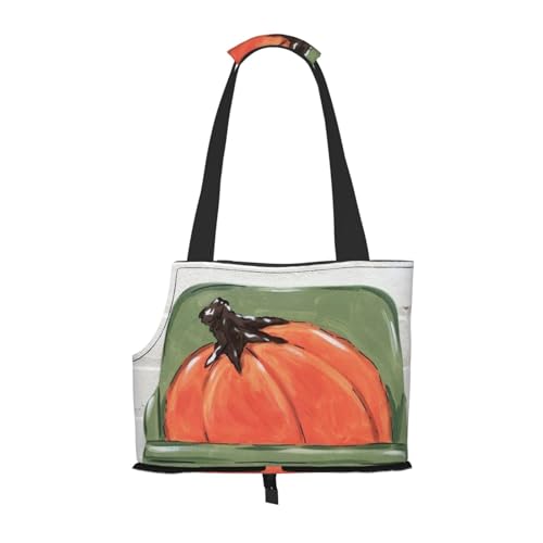 Pumpkin Floral Truck Portable Pet Carrier Bag - Stylish Dog Tote & Cat Travel Bag, Foldable Pet Handbag For Small Dogs, Cats, & Other Small Pets von EVIUS