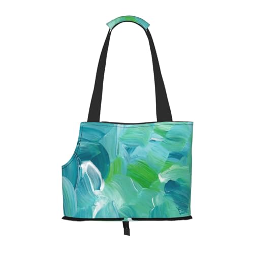 Tragetasche für Haustiere, mit Ölfarbe, bedruckt, für Reisen, Welpen, Hunde, Schultertasche für U-Bahn, Einkaufen, Wandern, Reisen Tragetasche für Haustiere, mit Ölfarbe, bedruckt, für Reisen, Welpen, Hunde, Schultertasche für U-Bahn, Einkaufen, Wandern, Reisen von EVIUS