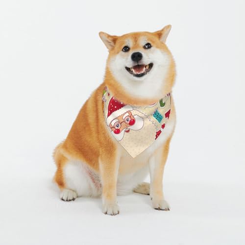 Weihnachtsmann Haustier Schnalle Dreieckstuch Haustier Hund Und Katze Bandana, Hund Schal Klassisch Gedruckt Sabber Handtuch, Haustier Urlaub Zubehör Dekoration Für Waschbar Hund Bandana Halsband Weihnachtsmann Haustier Schnalle Dreieckstuch Haustier Hund Und Katze Bandana, Hund Schal Klassisch Gedruckt Sabber Handtuch, Haustier Urlaub Zubehör Dekoration Für Waschbar Hund Bandana Halsband von EVIUS
