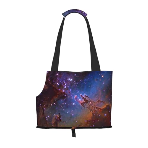 Weltraum-Galaxie-bedruckte Haustier-Tragetasche, Reisetasche, Rucksack, Tragetasche, Schultertasche für U-Bahn/Einkaufen/Wandern/Reisen Weltraum-Galaxie-bedruckte Haustier-Tragetasche, Reisetasche, Rucksack, Tragetasche, Schultertasche für U-Bahn/Einkaufen/Wandern/Reisen von EVIUS