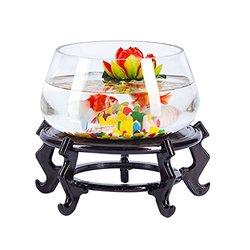 Aquarium/Aquarien Desktop Transparent Glas Goldfish-Tankornamental-Fisch-Tank mit Basis Kleiner Turtle-Tank Büro Haushalt Aquarium Desktop-Aquarium von EVSER