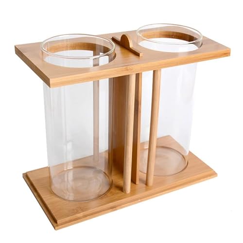 Aquarium/Aquarien Kreativer Desktop Kleiner Aquarium Desktop ökologisches Glas Aquarium Eimer Aquarium Zierfisch-Fisch-Tank Desktop-Aquarium (Color : H, Size : Empty Cylinder) von EVSER