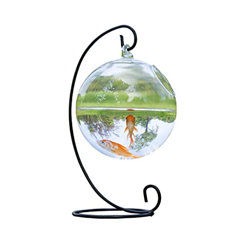 Aquarium/Aquarien Kreatives hängendes Glas Kleiner Ask tankhydroponisch transparent Glas vase Wohnzimmer Office Dekoration Ornamente Desktop-Aquarium von EVSER