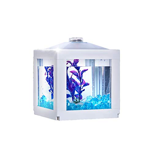 Aquarium/Aquarien Persönlichkeit Kreative Acryl Fisch Zylinder Aquarium Desktop Home Wohnzimmer Mode Aquarium Dekoration Desktop-Aquarium von EVSER