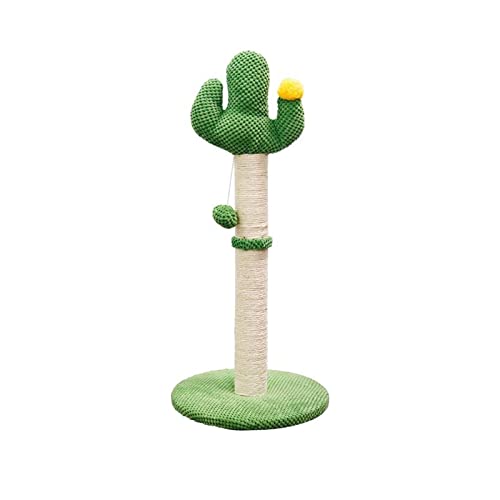 Kratzbaum Kletterbaum Cactus vertikaler Katzenkletterrahmen Katzenkratzbaum Nicht vergossenes, verschleißfestes Katzenkratzbrett Katzen/Katzenkratzbaum (Color : Groen, Size : 30cm*30cm*72cm) von EVSER