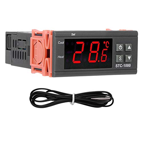 EVTSCAN Digitale Anzeige Mikrocomputertemperatur -Controller -Schalter Aquariummaschine für die Steuerung der Fischtanktemperatur (24V) von EVTSCAN