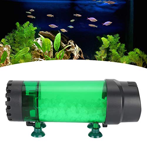 EVTSCAN Fluidized Moving Bed Filter, Bubble Bio Media Reactor für Aquarium mit Air Stone und Schwammfilter-Saugnapf(LH600) von EVTSCAN