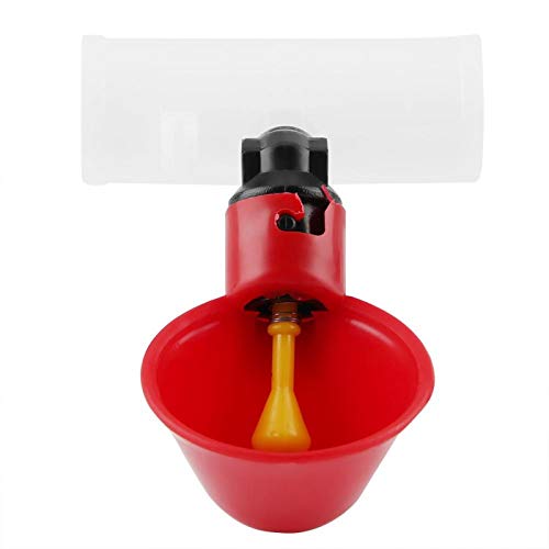 EVTSCAN Geflügel-Wasserspender, Vogel-Trinkbecher Automatischer Geflügel-Vogel-Wasser-Trinkspender Hühner-Wassertrinker-Werkzeug(25mm(6tubes)) von EVTSCAN