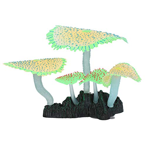 EVTSCAN Silikonkorallen Pflanzendekorationen, künstliche Korallen Silikonsimulation Korallenpflanzen Aquarium Aquarium Landschaftsdekoration(Grün) von EVTSCAN