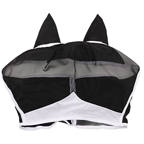 EVTSCAN Mesh Horse Fly Maske Elastic Protection abnehmbare atmungsaktive efliegenmaske mit Ohren (S) von EVTSCAN