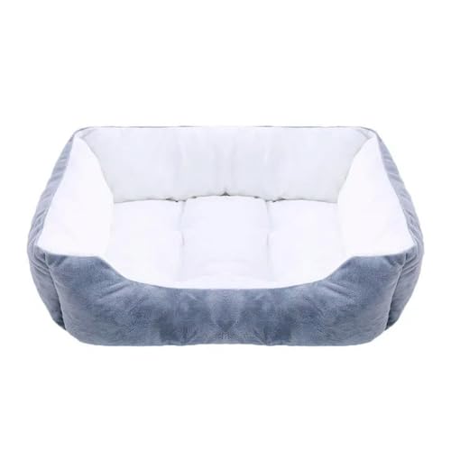 EVURU Bett für Hunde und Katzen, quadratisch, Plüschhütte, mittelgroß, klein, Kissen, beruhigendes Hundebett EVURU Bett für Hunde und Katzen, quadratisch, Plüschhütte, mittelgroß, klein, Kissen, beruhigendes Hundebett von EVURU
