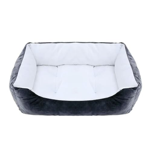 EVURU Bett für Hunde und Katzen, quadratisch, Plüschhütte, mittelgroß, klein, Kissen, beruhigendes Hundebett EVURU Bett für Hunde und Katzen, quadratisch, Plüschhütte, mittelgroß, klein, Kissen, beruhigendes Hundebett von EVURU