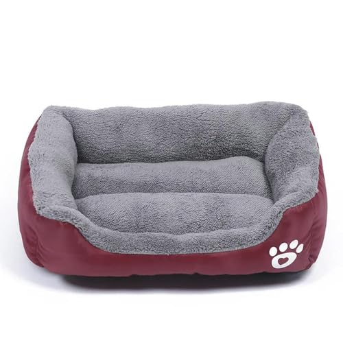 EVURU Großes quadratisches Nest S-3XL Haustier großes Hundebett für kleine mittelgroße Hunde Weiches Fleece-Nest Winter Warm Katzenhaus für Haustier EVURU Großes quadratisches Nest S-3XL Haustier großes Hundebett für kleine mittelgroße Hunde Weiches Fleece-Nest Winter Warm Katzenhaus für Haustier von EVURU