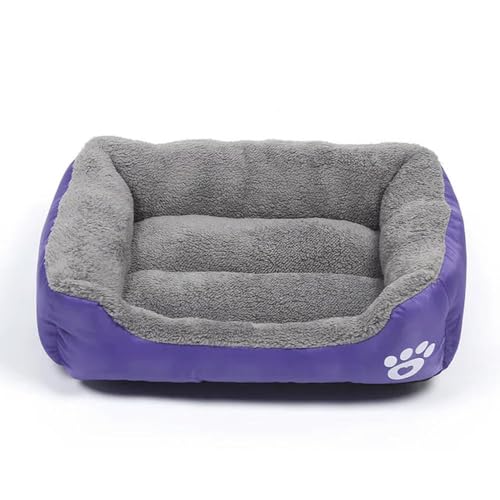 EVURU Großes quadratisches Nest S-3XL Haustier großes Hundebett für kleine mittelgroße Hunde Weiches Fleece-Nest Winter Warm Katzenhaus für Haustier EVURU Großes quadratisches Nest S-3XL Haustier großes Hundebett für kleine mittelgroße Hunde Weiches Fleece-Nest Winter Warm Katzenhaus für Haustier von EVURU