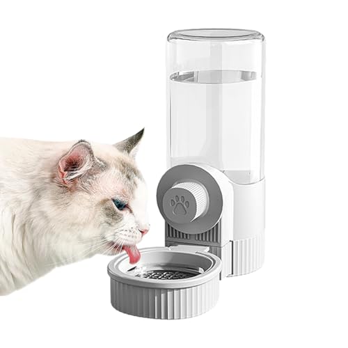 EWFAS Automatischer Futterautomat für Katzen, Automatischer Futterspender für Haustiere - Tierfutter- und Wasserspender automatisch | Automatischer Katzenfutterspender, großes Fassungsvermögen, von EWFAS