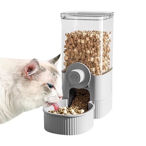 EWFAS Automatischer Futterspender für Haustiere,Automatischer Futterspender für Katzen,Tierfutter- und Wasserspender automatisch | Automatischer Katzenfutterspender, großes Fassungsvermögen, von EWFAS
