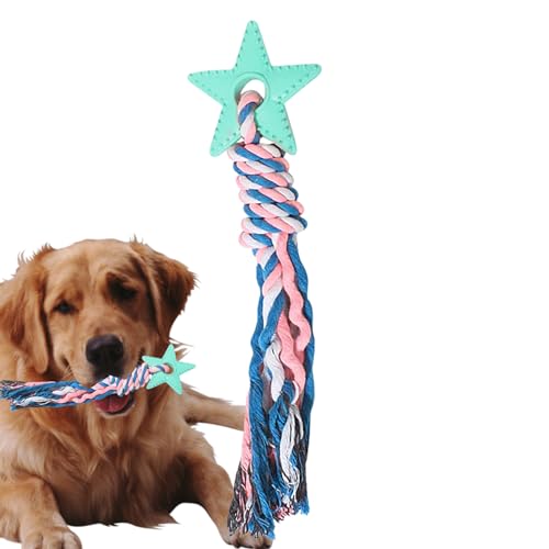 EWFAS Haustier-Seil-Spielzeug,Star Puppy Kauspielzeug | Wiederverwendbare Hunde-Seilball-Knoten-Trainingszähne für Hunde für mittelgroße und kleine Katzen von EWFAS