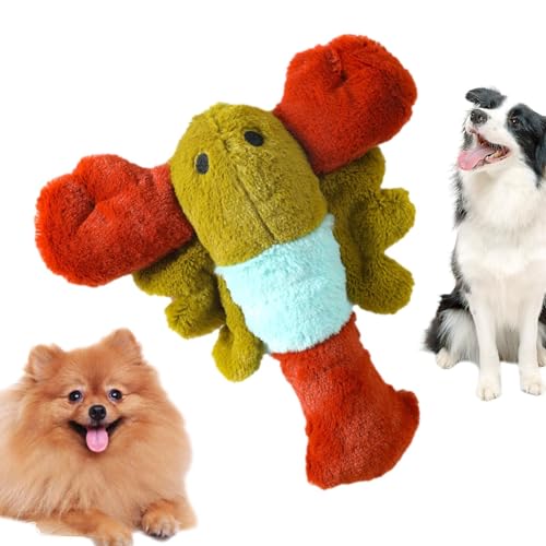 EWFAS Quietschspielzeug für Hunde,Zahnspielzeug für Haustiere | Bissfestes Tier-Motiv, Robustes, hübsches Plüschhunde-Quietschspielzeug für kleine, mittelgroße Hundewelpen von EWFAS