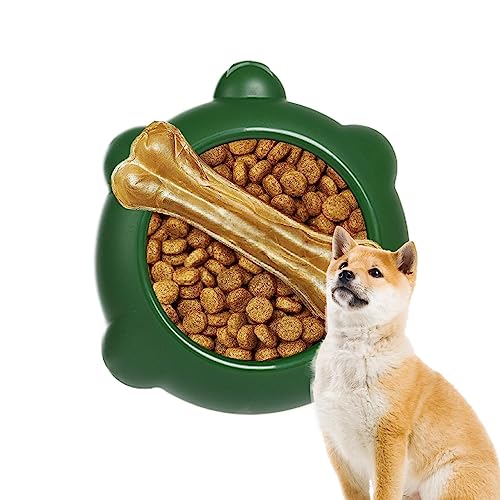 Slow Feeder Katzennapf | Haustier-Hundefütterungs-Slow-Food-Napf | Runde Futterplatte mit Futtermatte, Silikon-Leckkissen für Hunde, Trainingshilfen für die Verdauung von Welpen Ewfas von EWFAS