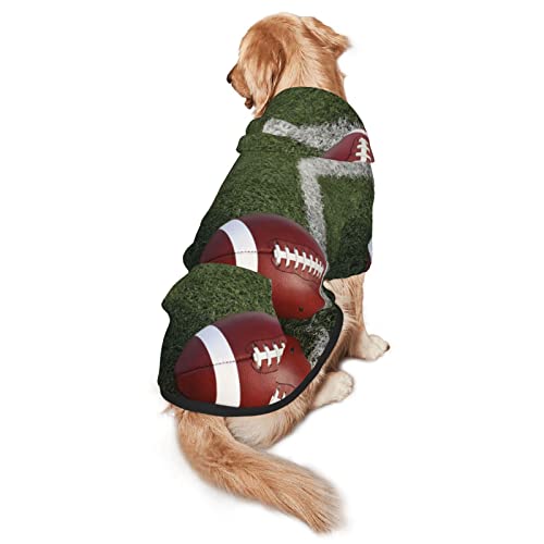 American Football Haustier-Sweatshirt mit Kapuze, Größe M und L, für vier Jahreszeiten von EWMAR