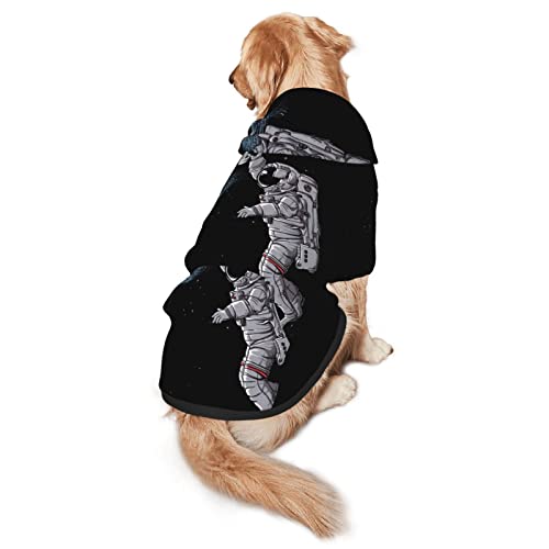 Astronaut Space Basketball Haustier-Kapuzen-Sweatshirt für vier Jahreszeiten, Größe M und L von EWMAR