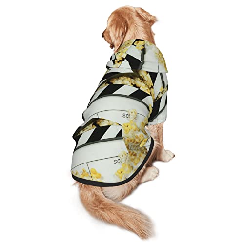 Haustier-Kapuzen-Sweatshirt mit Kunstleder und Popcorn, Größe M und L, für vier Jahreszeiten von EWMAR