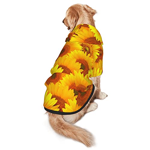 Haustier-Sweatshirt mit Kapuze, Größe M und L, Gelb von EWMAR
