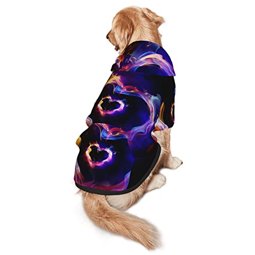 Haustier-Sweatshirt mit Kapuze, Herzmotiv, Größe M und L, für vier Jahreszeiten von EWMAR