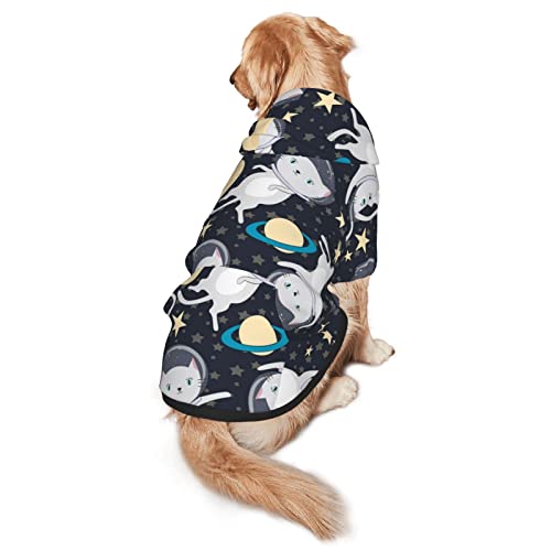 Haustier-Sweatshirt mit Kapuze, für Katzen, Astronauten, Größe M und L, für vier Jahreszeiten von EWMAR